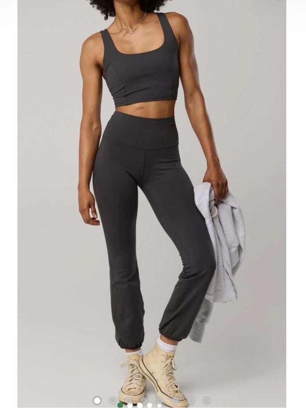 NWT Aerie The Hugger Cinch Pants Black Size S
